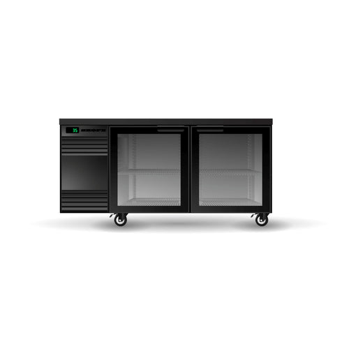 SKOPE BackBar 2 Glass Swing Door SlimLine Fridge - SL.2.GSW