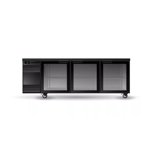 SKOPE BackBar 3 Glass Swing Door SlimLine Fridge - SL.3.GSW