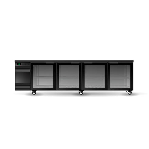 SKOPE BackBar 4 Glass Swing Door SlimLine Fridge - SL.4.GSW