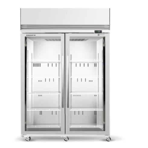SKOPE 2 Glass Door Upright Display or Storage Freezer SKFT1300N-A