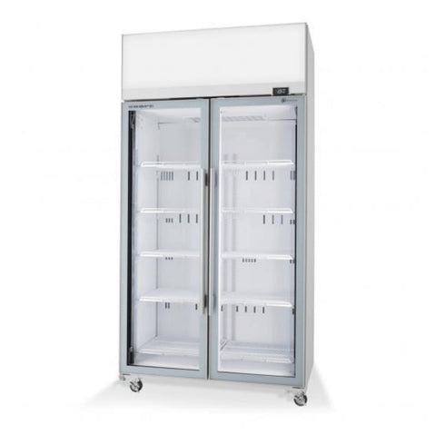 SKOPE TME ActiveCore Series 2 Glass Door Display or Storage Fridge, Lit Sign (980L) - TME1000N-AC