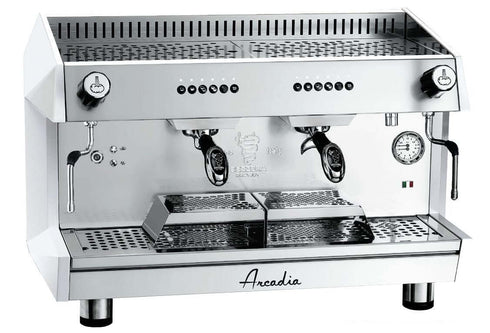FED ARCADIA Professional Espresso coffee machine SS polish white 2 Group - ARCADIA-G2