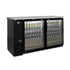 Two Door Commercial Glass Door Bar Fridge with Stainless Steel Counter - B215G