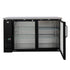 Two Door Commercial Glass Door Bar Fridge with Stainless Steel Counter - B215G