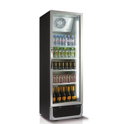 Husky 394L Vertical Glass Door Fridge (Black) - C5PRO-H-BLK-AU-HU