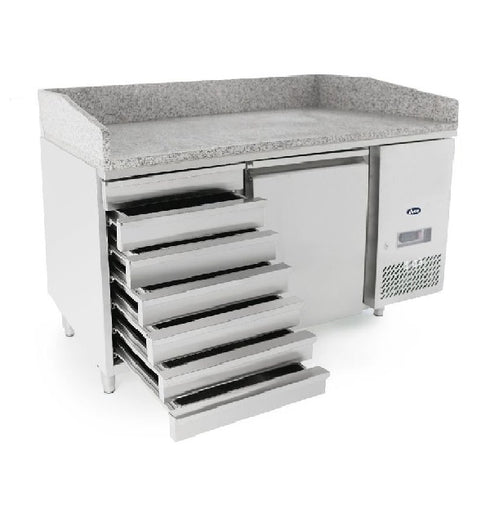 Atosa Single Door Refrigerated Pizza Table with Drawers 1510mm - EPF3490