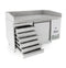 Atosa Single Door Refrigerated Pizza Table with Drawers 1510mm - EPF3490