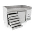 Atosa Single Door Refrigerated Pizza Table with Drawers 1510mm - EPF3490