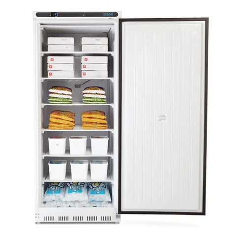Polar C-Series Single Door Upright Freezer White 600Ltr CD615-A