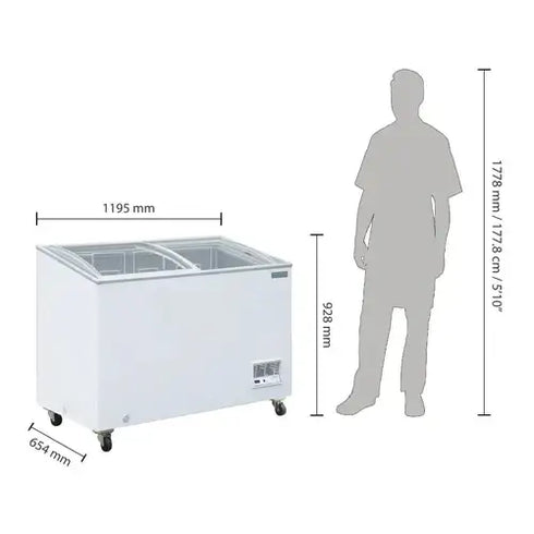 Polar G-Series Display Chest Freezer 270Ltr GM499-A