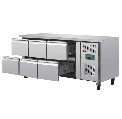 Polar U-Series 6 Drawer Counter Fridge 6xGN DA548-A