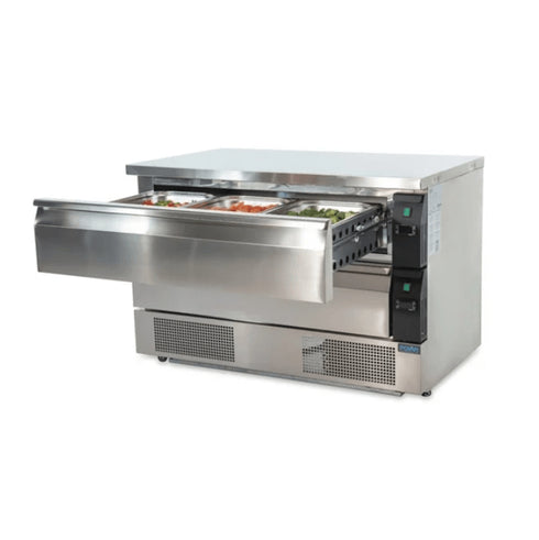 Polar U-Series 2 Drawer Counter Fridge Freezer 6xGN DA997-A