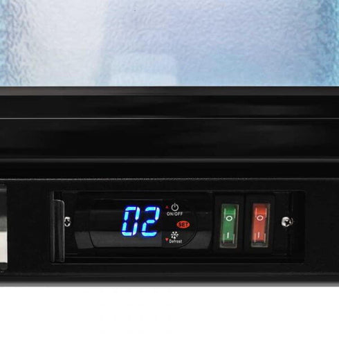AG Twin Door Bar Fridge - Black Body & Doors - BEER2