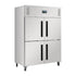 Polar G-Series 2 Stable Door Upright Fridge Stainless Steel DL709-A