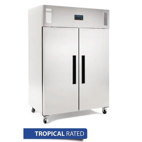 Polar G-Series 2 Door Upright Freezer Stainless Steel 1200Ltr DL896-A