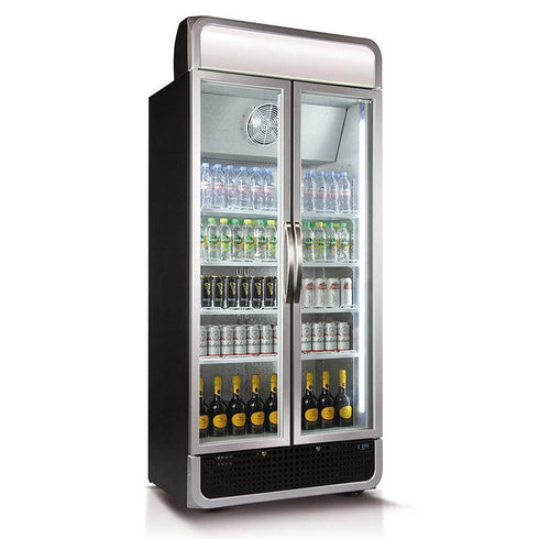 Husky 728L Vertical Glass Door Fridge (Black) - C8PRO-H-BLK-AU-HU