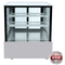 BONVUE Black Trim Square Glass Cake Display 2 Shelves - SSU90-2XB