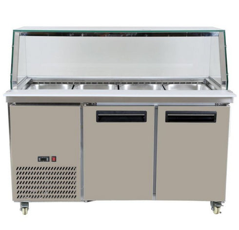 FED 2 Door Chilled Bain Marie 4x1/1 GN Pans - PG150FA-YG