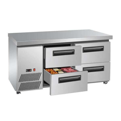 FED Four large drawer Lowboy Fridge LBC150