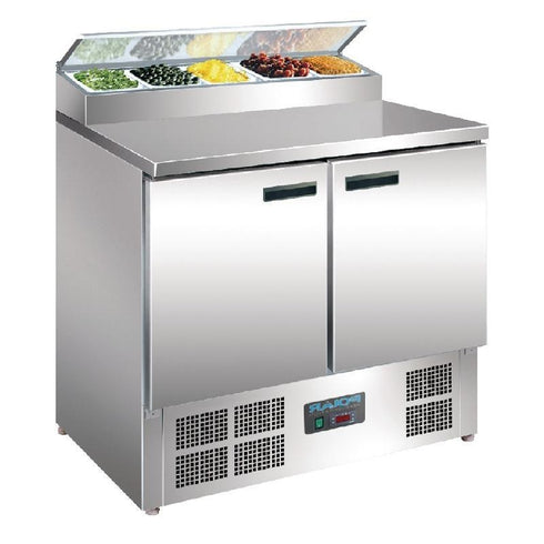 Polar G-Series 2 Door Pizza Prep Counter Fridge 254Ltr G604-A