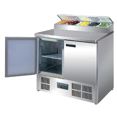 Polar G-Series 2 Door Pizza Prep Counter Fridge 254Ltr G604-A