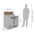 Polar G-Series 2 Door Pizza Prep Counter Fridge 254Ltr G604-A