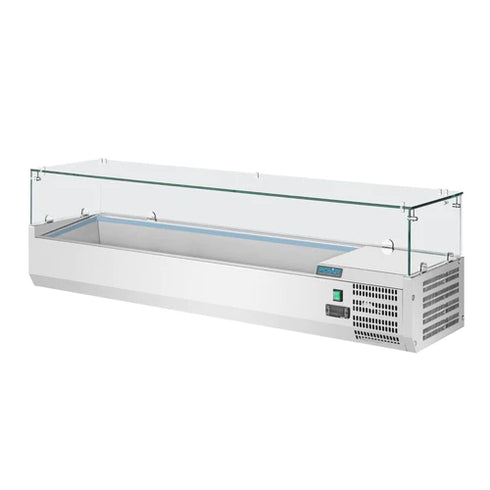 Polar G-Series Square Glass Countertop Prep Fridge GD876-A