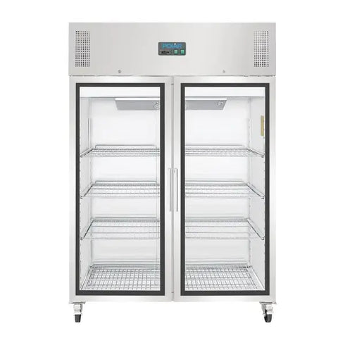Polar G-Series Upright Double Glass Door Gastro Display Fridge 1200Ltr GH219-A