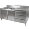 FED Sink Cabinet with Left Double Bowls - DSC-1800L-H