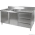 FED Sink Cabinet with Left Double Bowls - DSC-1800L-H