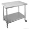 FED Premium Stainless Steel Mobile Workbench With Castors 700mm Deep - WBM7-0600/A