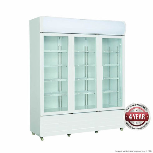 Thermaster Three Glass Door Upright Drink Fridge - LG-1203GE