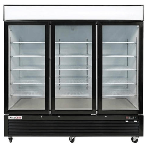 Novachill Triple Door Upright Display Freezers - 2050L- SM2000GZ