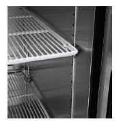 Atosa Single Glass Door Mounted Fridge 700mm P600WB