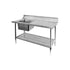 FED Left Inlet Single Sink Dishwasher Bench - SSBD7-1800L/A
