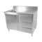 FED Kitchen Tidy Cabinet With Left Sink - SC-7-1200L-H