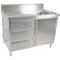 FED Kitchen Tidy Cabinet With Right Sink - SC-7-1200R-H