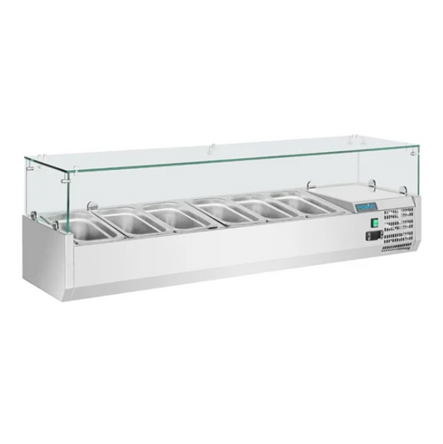 Polar G-Series Square Glass Countertop Prep Fridge GD876-A