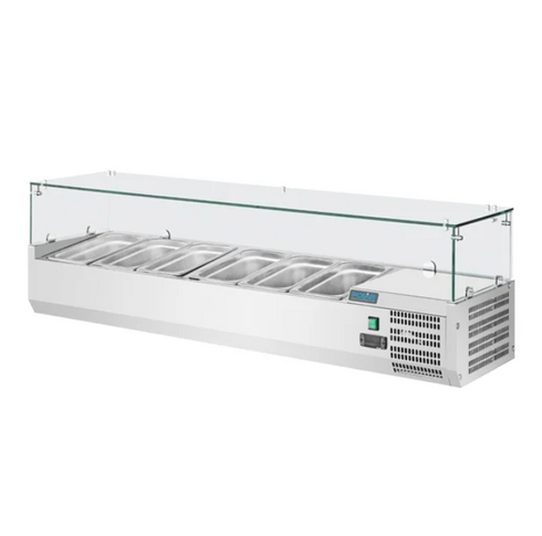 Polar G-Series Square Glass Countertop Prep Fridge GD876-A