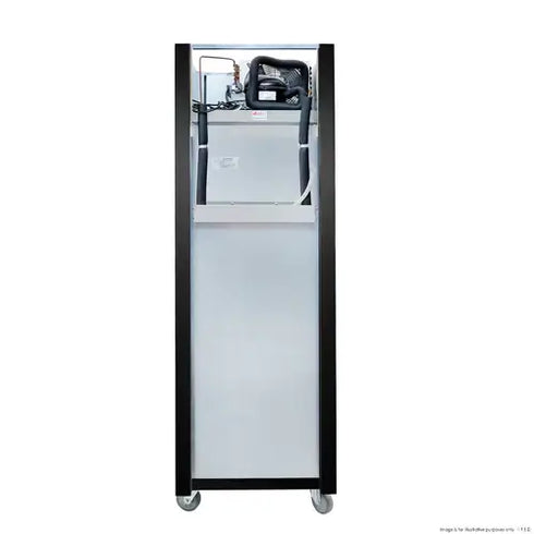 Thermaster Single Glass Door Upright Fridge Black Stainless Steel - SUCG500B