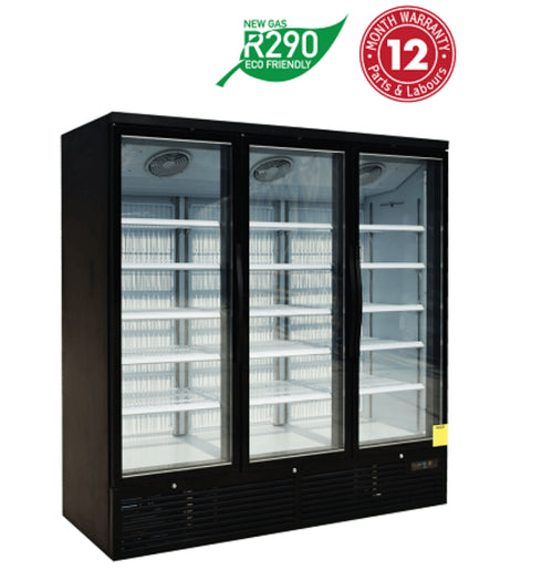 Exquisite Three Glass Door Upright Display Refrigerators - SMC1500