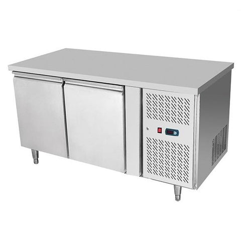 Atosa Stainless Steel 2 Solid Doors Undercounter Bench Fridge - EPF3422