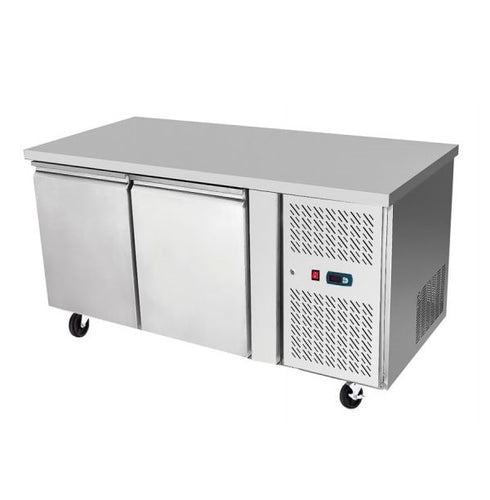 Atosa 2 Solid Doors Undercounter Bench Freezer Stainless Steel - EPF3462