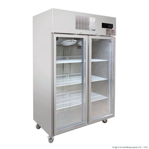 Thermaster Double Door Upright Display Fridge - SUCG1000
