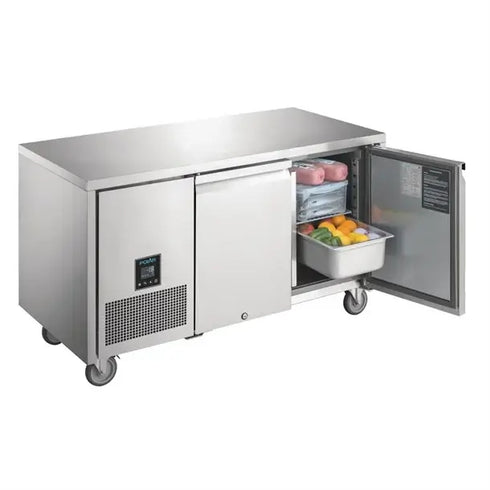 Polar U-Series Premium Double Door Counter Freezer 196tr UA006-A