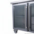 FED-X Four Glass Door Bench Fridge - XUB7C22G4V