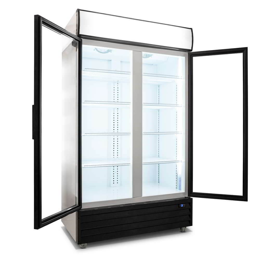 AG 800L Double Door Upright Display Fridge Glass Door CU800TNG